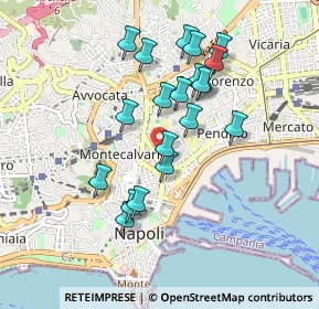Mappa Vico II Gravina, 80134 Napoli NA, Italia (0.8835)