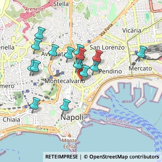 Mappa Via dei Carrozzieri a Monteoliveto, 80134 Napoli NA, Italia (0.93313)