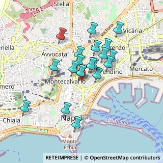 Mappa Vico II Gravina, 80134 Napoli NA, Italia (0.8055)
