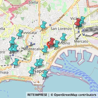 Mappa Vico Banchi Nuovi, 80134 Napoli NA, Italia (1.2455)