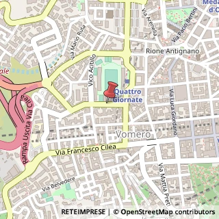 Mappa Via ribera giuseppe 33/a, 80128 Napoli, Napoli (Campania)