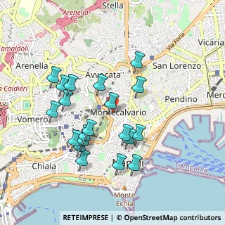 Mappa Via S. Lucia a Monte, 80135 Napoli NA, Italia (0.9735)