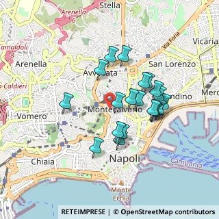 Mappa Via S. Lucia a Monte, 80135 Napoli NA, Italia (0.8135)