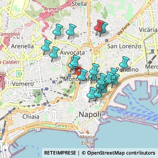 Mappa Via S. Lucia a Monte, 80135 Napoli NA, Italia (0.8385)