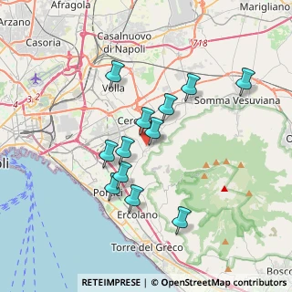 Mappa Via Salvo D'Acquisto, 80040 San Sebastiano Al Vesuvio NA, Italia (3.3825)