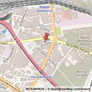 Mappa Via Galileo Ferraris, 118, 80146 Napoli, Napoli (Campania)
