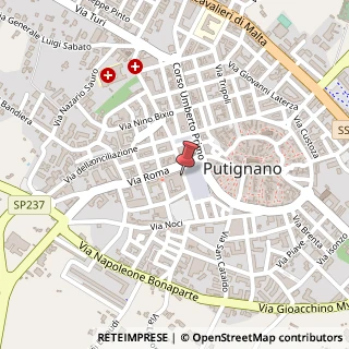 Mappa Via Giacomo Matteotti, 12, 70017 Putignano, Bari (Puglia)