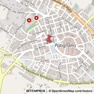 Mappa Via Cappuccini, 7, 70017 Putignano, Bari (Puglia)