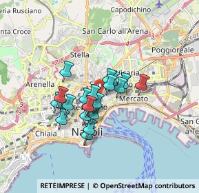 Mappa Vico San Domenico Maggiore, 80134 Napoli NA, Italia (1.2395)