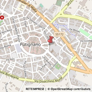 Mappa Via Estramurale a Levante, 30, 70017 Putignano, Bari (Puglia)
