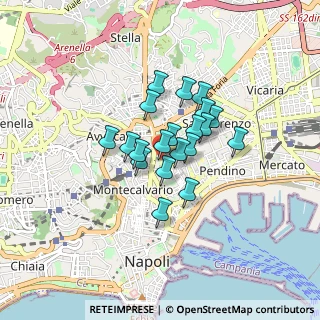 Mappa P.za Dante, 80134 Napoli NA, Italia (0.5915)