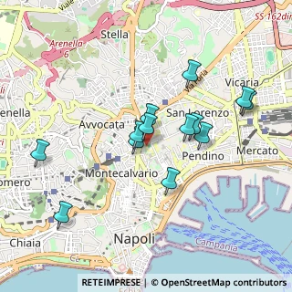 Mappa Via Port'Alba, 80134 Napoli NA, Italia (0.90077)