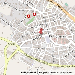 Mappa Via Stefano Senna, 1/A, 70017 Putignano, Bari (Puglia)