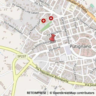 Mappa Via Antonio Karusio,  22, 70017 Putignano, Bari (Puglia)