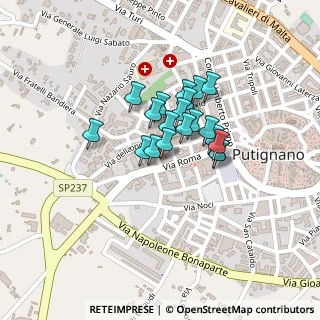 Mappa 70017 Putignano BA, Italia (0.151)