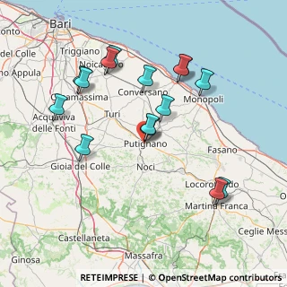 Mappa 70017 Putignano BA, Italia (16.46933)