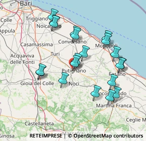 Mappa 70017 Putignano BA, Italia (15.8455)