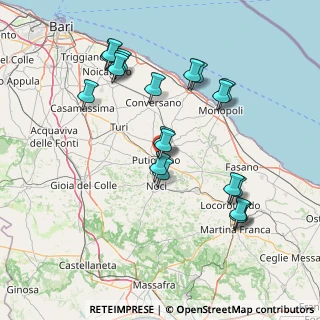 Mappa CAP, 70017 Putignano BA, Italia (16.8445)