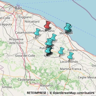 Mappa CAP, 70017 Putignano BA, Italia (10.4795)
