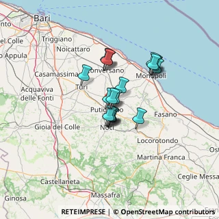 Mappa Via Gioacchino Rossini, 70017 Putignano BA, Italia (10.02842)