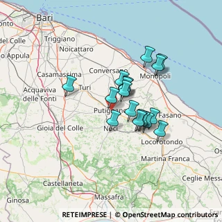 Mappa Via Martin Luther King, 70017 Putignano BA, Italia (10.71889)