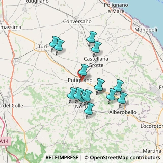 Mappa Via Martin Luther King, 70017 Putignano BA, Italia (6.602)