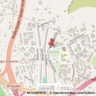 Mappa Via Cicerone, 71, 80078 Pozzuoli, Napoli (Campania)