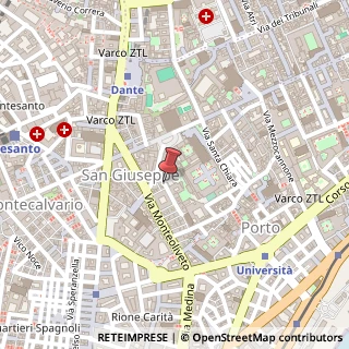 Mappa Via dei Carrozzieri a Monteoliveto, 17, 80134 Napoli, Napoli (Campania)