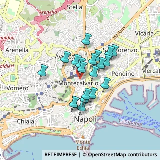Mappa Vico Tre Tornesi, 80134 Napoli NA, Italia (0.698)