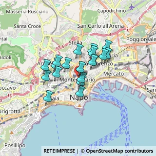 Mappa Vico Tre Tornesi, 80134 Napoli NA, Italia (1.2845)