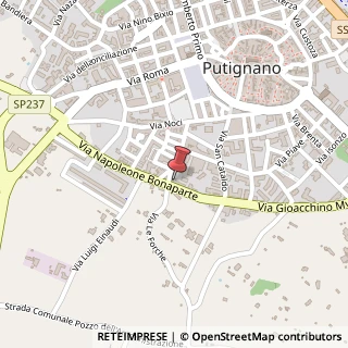 Mappa Via Sotto le Forche, 1, 70017 Putignano, Bari (Puglia)