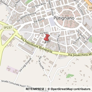 Mappa Via Alessandro Piccirilli, 44, 70017 Putignano, Bari (Puglia)