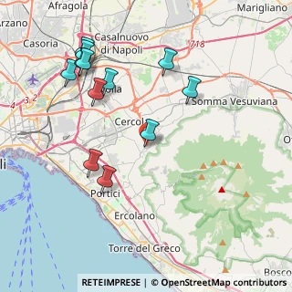 Mappa Via Luca Giordano, 80040 San Sebastiano Al Vesuvio NA, Italia (4.6825)