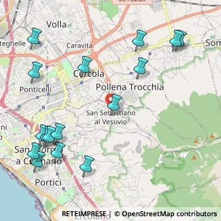 Mappa Via Guglielmo Marconi, 80040 San Sebastiano Al Vesuvio NA, Italia (3.01438)