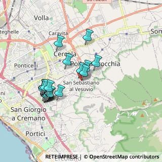 Mappa Via Luca Giordano, 80040 San Sebastiano Al Vesuvio NA, Italia (1.8545)