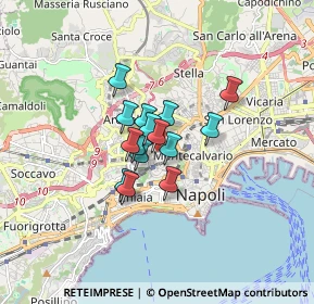 Mappa Via Giuseppe Bonito, 80128 Napoli NA, Italia (1.02667)