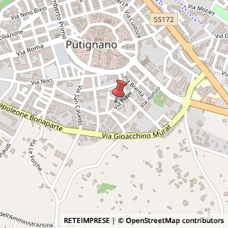 Mappa Via Piave, 34, 70017 Putignano, Bari (Puglia)