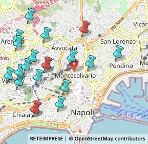 Mappa Vico Rosario a Portamedina, 80134 Napoli NA, Italia (1.2785)