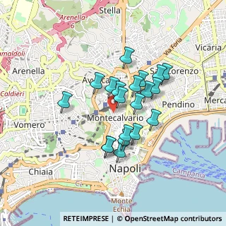 Mappa Vico Rosario a Portamedina, 80134 Napoli NA, Italia (0.721)