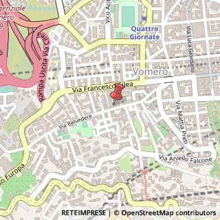 Mappa Via Belvedere, 106, 80127 Napoli, Napoli (Campania)
