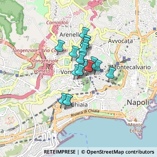 Mappa Via Andrea Vaccaro, 80131 Napoli NA, Italia (0.5895)