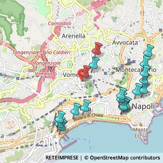 Mappa Via Andrea Vaccaro, 80131 Napoli NA, Italia (1.32842)