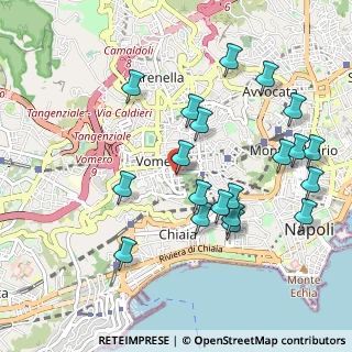 Mappa Via Andrea Vaccaro, 80131 Napoli NA, Italia (1.1265)