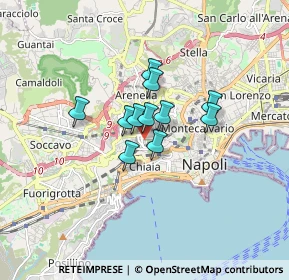 Mappa Via Andrea Vaccaro, 80129 Napoli NA, Italia (1.06545)