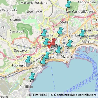 Mappa Via Andrea Vaccaro, 80129 Napoli NA, Italia (1.86917)