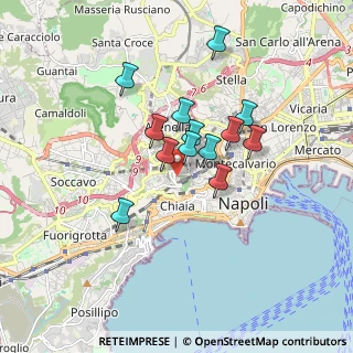 Mappa Via Andrea Vaccaro, 80129 Napoli NA, Italia (1.43769)