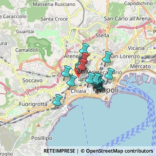 Mappa Via Andrea Vaccaro, 80129 Napoli NA, Italia (1.06368)