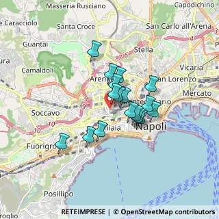 Mappa Via Andrea Vaccaro, 80129 Napoli NA, Italia (1.28294)