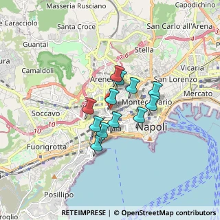 Mappa Via Andrea Vaccaro, 80129 Napoli NA, Italia (1.22083)