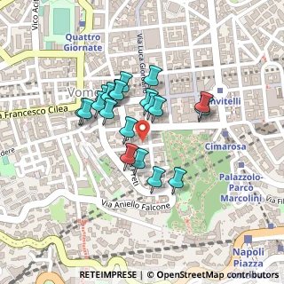 Mappa Via Andrea Vaccaro, 80129 Napoli NA, Italia (0.183)